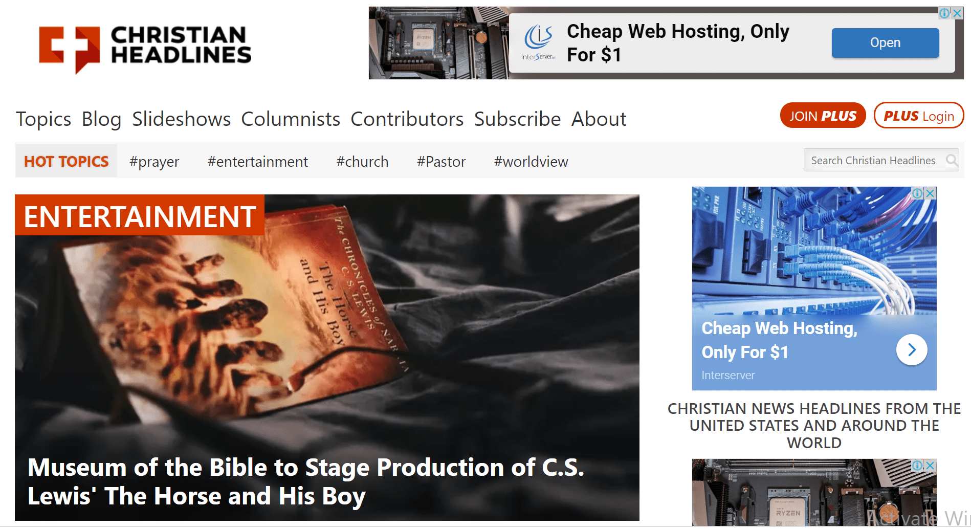 How Do Christian Bloggers Make Money? 6 alt=" An Example of a Christian blog"