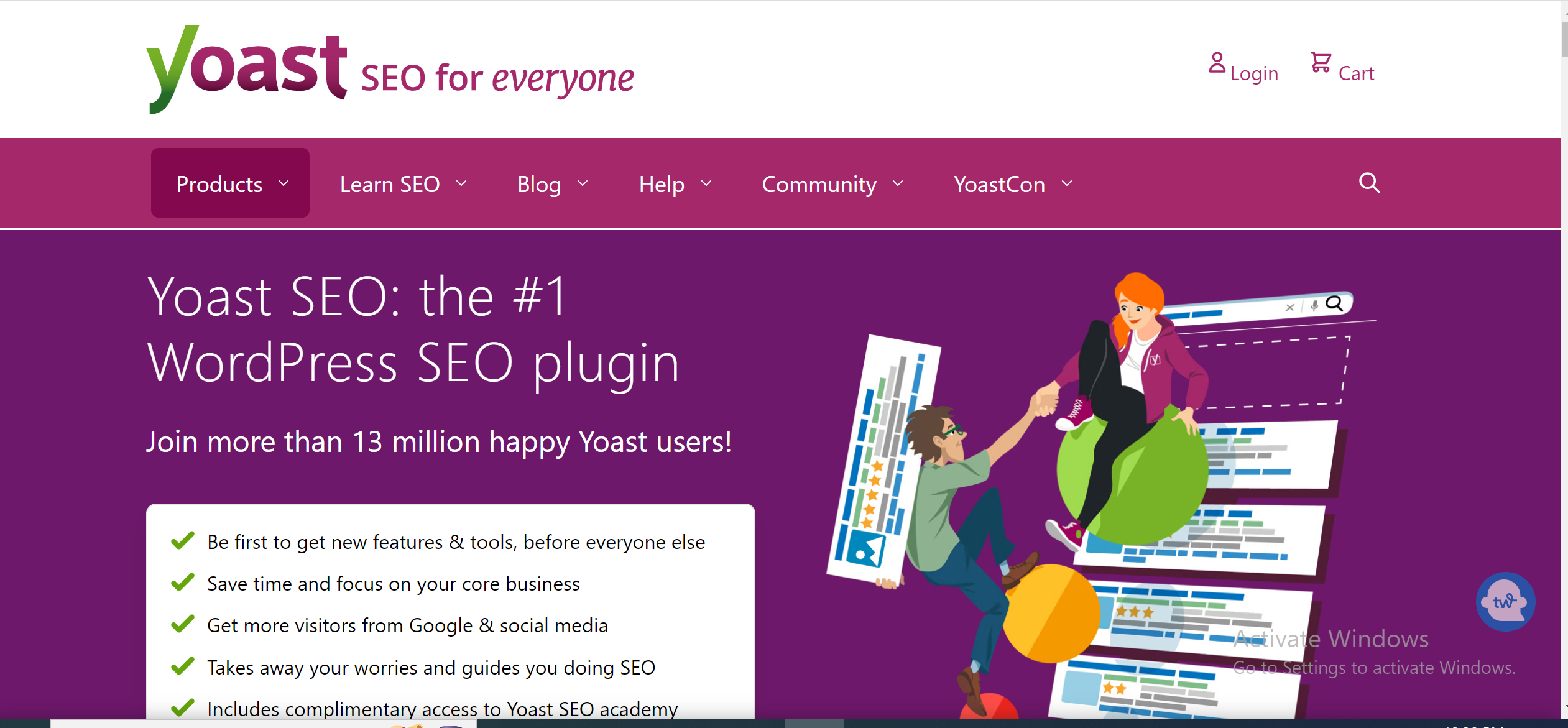 alt="Download button for Yoast SEO Plugin"