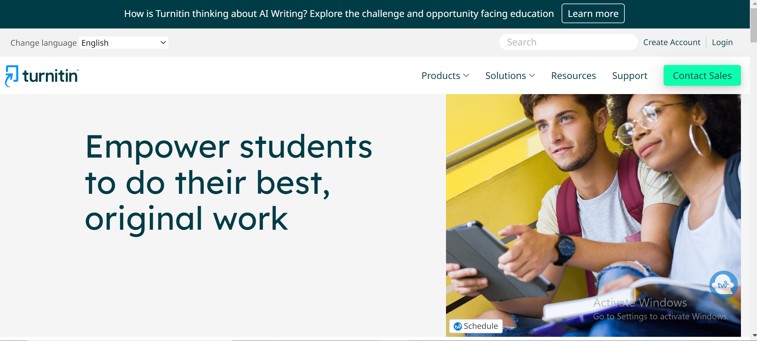 How to Use SEO in Content Writing (Step-by-Step Guide) 9 alt="Turitin AI Writer homepage