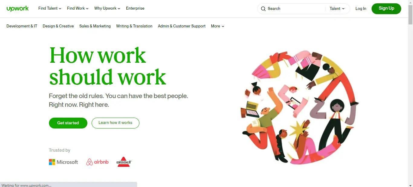 How To Become An SEO Content Writer (The Complete Guide) 6 <img scr=Upwork-remote-jobs.png" alt=how to find remote jobs for content writers on Upwork"/>