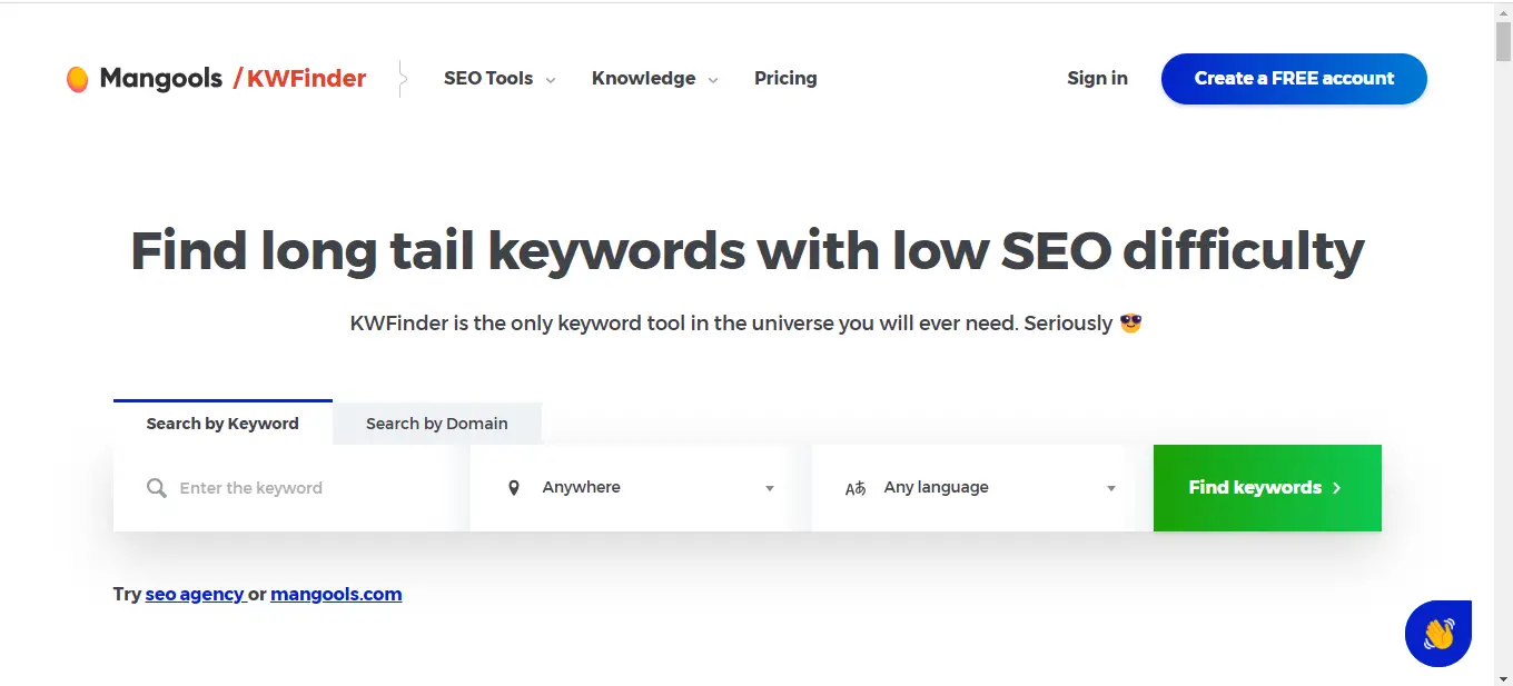 10 Best Free Keyword Research Tools. 7 alt="KWFinder"