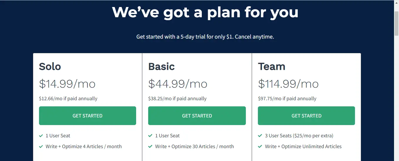 Frase.io: How to Write SEO Content with it 2 alt="Payment plans"
