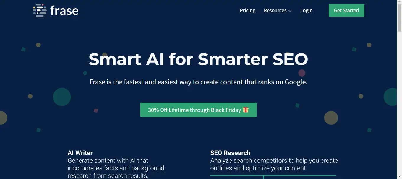 Frase.io: How to Write SEO Content with it 1 alt="Frase"