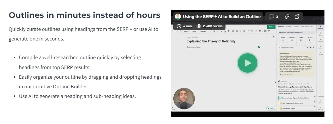 Frase.io: How to Write SEO Content with it 6 alt="outline"